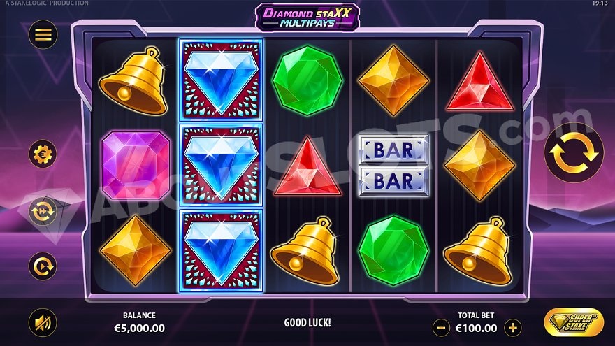 Diamond Staxx: Review slot game kim cương đồ họa đẹp mắt