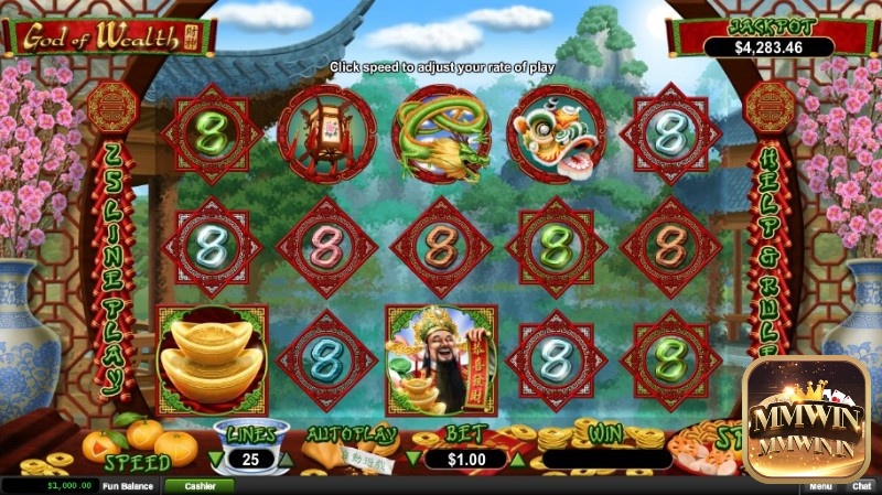 God of Wealth Jackpot là một trò chơi slot trực tuyến mang đến cho người chơi trải nghiệm giải trí với yếu tố văn hóa Trung Quốc và tính năng Jackpot hấp dẫn.