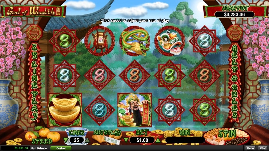 God of Wealth Jackpot: Slot game về chủ đề thần tài Trung Quốc