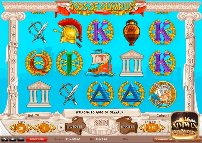 Âm thanh và đồ họa trong slot game này đưa người chơi vào thế giới thần thoại Hy Lạp cổ đại một cách chân thực.