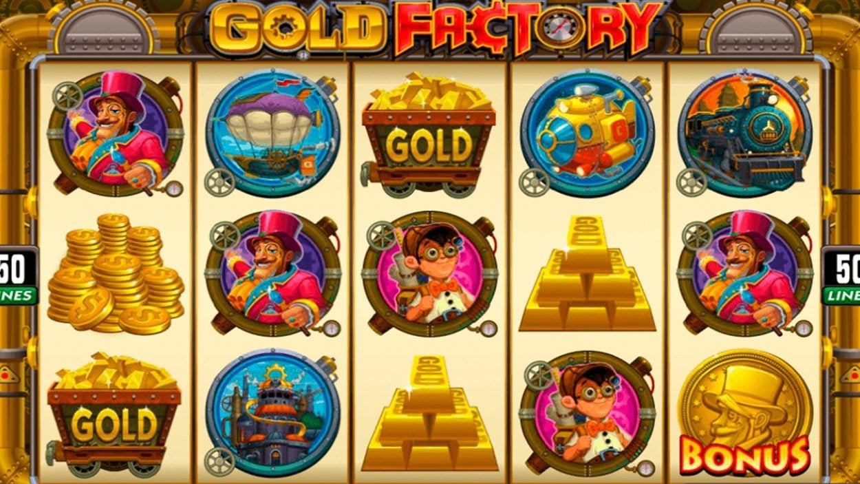 Gold Factory: Slot game về chủ đề khai thác vàng đầy hấp dẫn