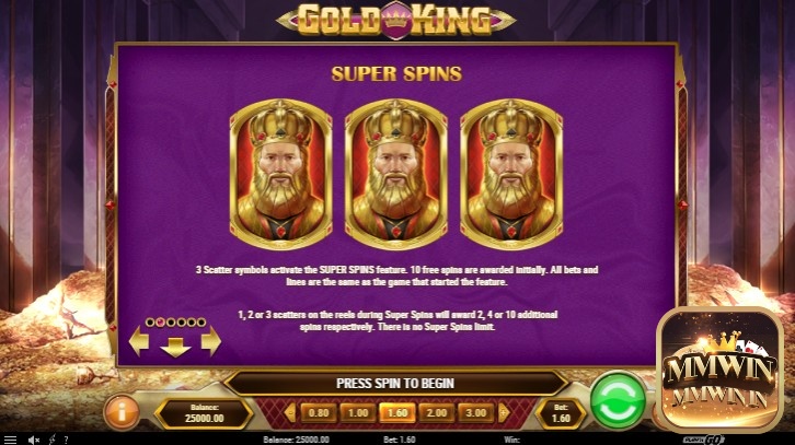 3 Scatter kích hoạt 10 free spins