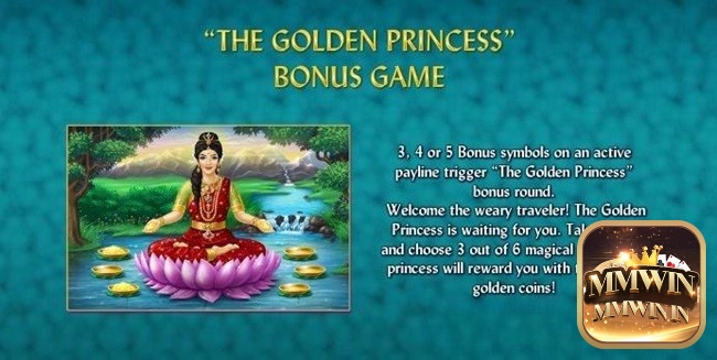 Chọn 3 trong 6 chiếc đĩa để nhận cơn mưa tiền vàng trong The Golden Princess Bonus