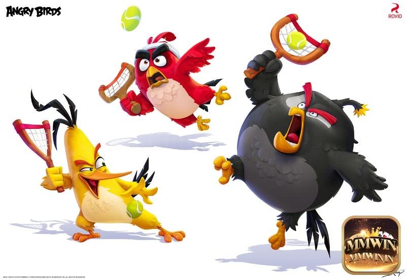 Trong Angry Birds Tennis có nhiều nhân vật chơi để bạn thoải mái lựa chọn