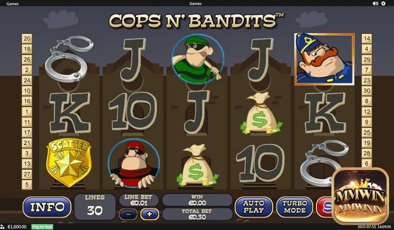  Cops N' Bandits là một slot tuyệt vời