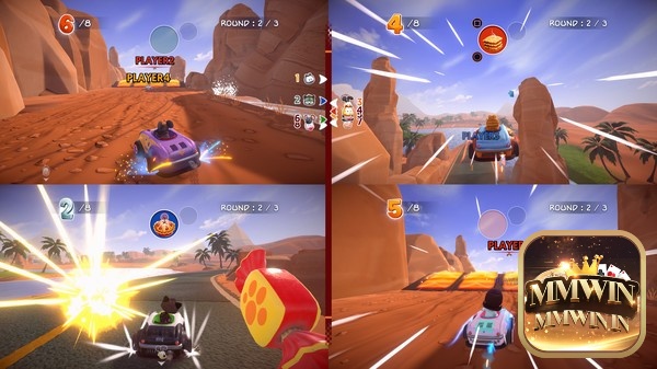 Game Garfield Kart: Furious Racing có đồ họa đẹp mắt và sinh động