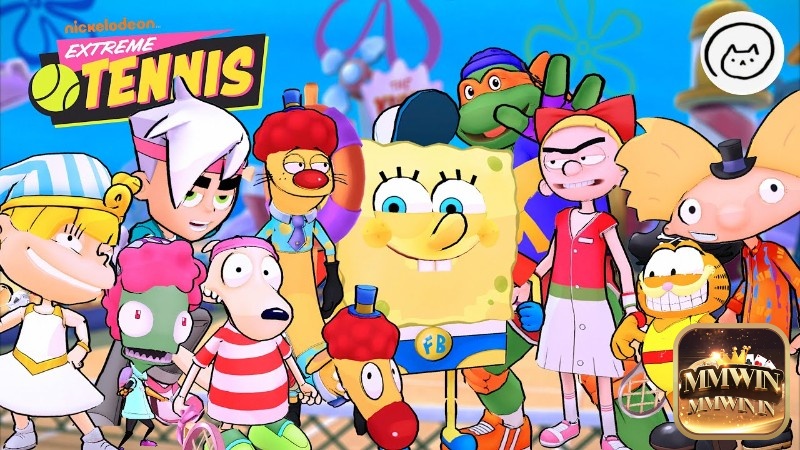 Game Nickelodeon Extreme Tennis có đồ họa vui nhộn và đẹp mắt