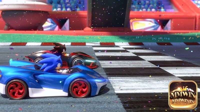 Đồ họa Game Sonic Racing màu sắc tươi sáng