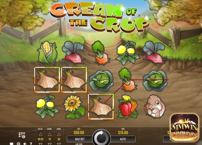 Cách chơi game slot Cream of the Crop rất đơn giản